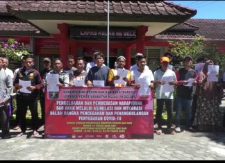 Cegah Korona, 13 Tahanan di Selong Dikeluarkan Untuk Asimilasi Rumah