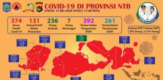 Salut! 236 Orang Sembuh Dari 374 Pasien Positif Korona di NTB