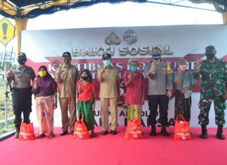 Peduli Covid-19, Alumni Akpol 1991/BD Salurkan Ribuan Paket Sembako