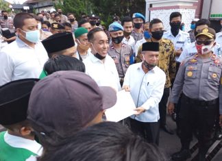 Ratusan Mahasiswa Himmah NW Demo Tolak RUU HIP