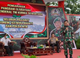 Pangdam IX/Udayana : Saya Bangga Dengan Sinergitas dan Kekompakan TNI-Polri di NTB