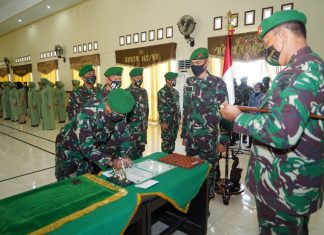 Danrem Pimpin Sertijab Kasrem