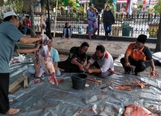 Mataram Potong Hewan Kurban di RPH Guna Taati Protokol COVID-19