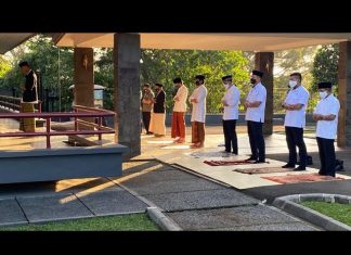 Presiden Jokowi Sholat Idul Adha 1441 H di Istana Bogor
