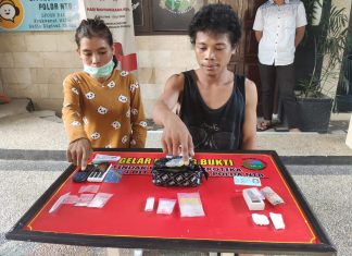 Polda NTB Tangkap Dua Pengedar Sabu