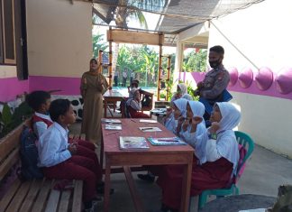 Polsek Lingsar Berikan Internet Gratis Bagi Siswa SDN 2 Sigerongan