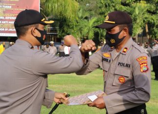 Polsek Sekotong dan Polsek Lingsar Juara I Lomba Protokol Covid 19