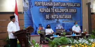 70 Pengusaha Mataram Terima Bantuan Alat Produksi