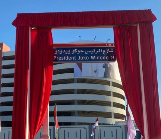 Presiden Jokowi Jadi Nama Jalan di Uni Emirat Arab