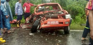 Tabrakan Maut Mobil BPBD Lotim Vs Truk, 1 Tewas 2 Kritis