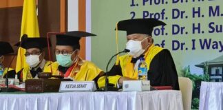 Unram Kukuhkan Empat Guru Besar Tetap