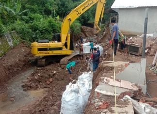 Kades Labuan Tereng Berharap Tanggul Permanen
