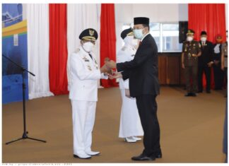 Gubernur Lantik Mo-Novi jadi Bupati/Wakil Bupati Sumbawa