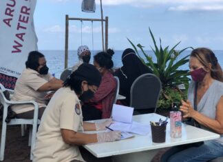 Gelar Vaksinasi Massal, Aruna Senggigi Gandeng Lanal Mataram