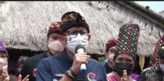 Menteri Sandiaga Uno Minta Fasilitas Homestay Desa Senaru Diselesaikan Demi Pulihnya Ekonomi