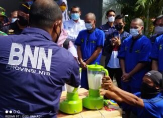 BNNP NTB Musnahkan Sabu Hampir Setengah Kilo