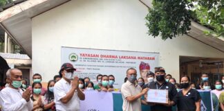 Peduli Sesama, Aruna Senggigi Adakan Bakti Sosial Ke Panti Asuhan Yayasan Dharma Laksana Mataram