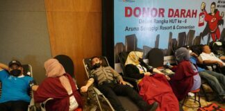 Ulang Tahun ke-6, Aruna Senggigi Gelar Donor Darah