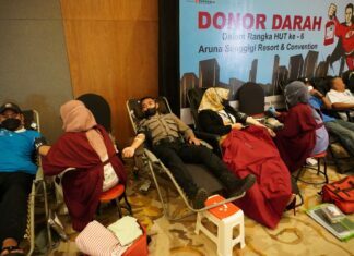 Ulang Tahun ke-6, Aruna Senggigi Gelar Donor Darah