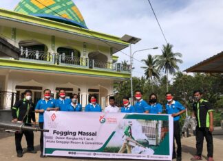 Cegah Penyebaran Demam Berdarah Dengue, Aruna Senggigi Gelar Fogging Massal