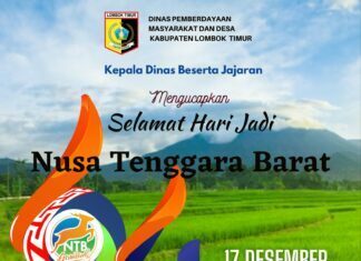 Ucapan HUT 64 Tahun NTB 2022: Dinas Pemberdayaan Masyarakat dan Desa Kabupaten Lombok Timur