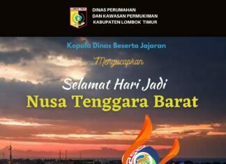Ucapan HUT 64 Tahun NTB 2022 Dinas Perumahan dan Kawasan Permukiman Lotim