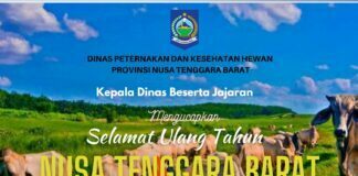 Ucapan Dirgahayu NTB 2022 Dinas Peternakan dan Kesehatan Hewan NTB