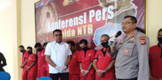 Polda NTB Amankn Sopir Truk Pembawa Sabu 2,6 KG