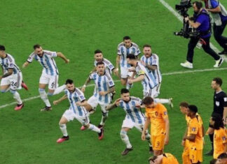 Selebrasi Argentina Masuk Semifinal Piala Dunia, Heboh!