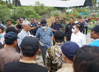 Pantau Abrasi, Gubernur dan Menteri PPN/ Bappenas Kunjungi Tramena