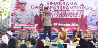 Kapolda : Jangan Beri Ruang NTB tidak Aman
