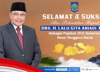 Selamat dan Sukses Pelantikan Drs HL Gita Ariadi M.Si Sebagai Penjabat Gubernur NTB