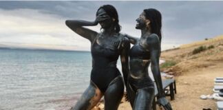 Allaya dan Manushi Chillar Berbagi Foto Kala Berenang Nikmati Pesona Laut Mati Usai Syuting Film Bade Miyan Chote Miyan, Asyik!