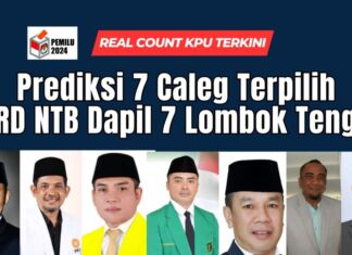 Prediksi 7 Caleg Terpilih DPRD NTB Dapil 7 Lombok Tengah Versi Real Count KPU Terkini