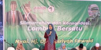 Safari Ke Lombok, Nyai Djuwairiyah Fawaid Ajak Menangkan AMIN