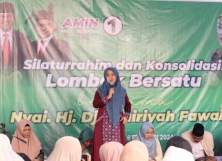 Safari Ke Lombok, Nyai Djuwairiyah Fawaid Ajak Menangkan AMIN
