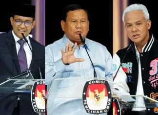 Terbaru! Elektablitas 3 Paslon Pilpres 2024 Versi 4 Lembaga Asing