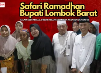 Safari Ramadhan di Desa Mesanggok, Bupati Sumiatun Serahkan Bantuan Hibah Rp 25 Juta dan 250 Sak Semen