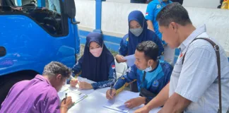 Polres Mataram Tes Urine Sopir dan Kenek
