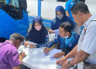 Polres Mataram Tes Urine Sopir dan Kenek