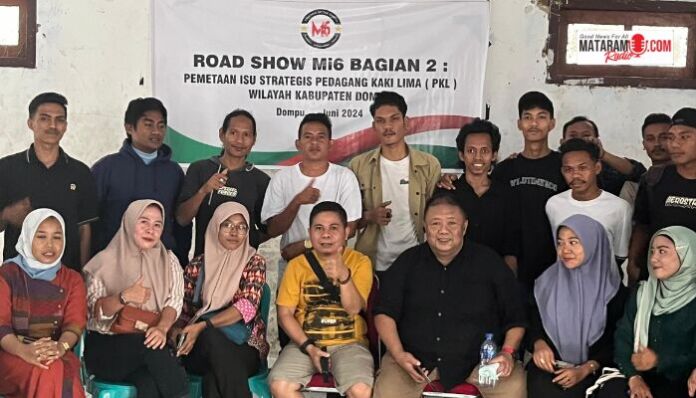 Mi6 melakukan pemetaan isu PKL di Kabupaten Dompu jelang Pilgub NTB 2024