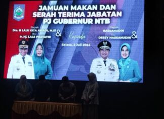 Sertijab Penjabat Gubernur NTB. Lalu Gita Ariadi Bilang Full Suport, Hassanudin Bilang Lanjutkan