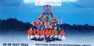 Kelas Bergengsi ARRC 1000 CC. Soichiro Minamimoto Pembalap Jepang Juara 1, Andi Farid Izdihar Pembalap Indonesia Juara 3