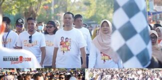 Dompu Menyala: Puluhan Ribu Warga Meriahkan Jalan Sehat Bareng Bang Zul!