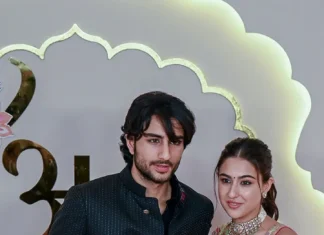 Kompaknya Sara Ali Khan dan Adiknya Ibrahim Ali Khan di Pesta Pernikahan Anant Ambani-Radhika Merchant!