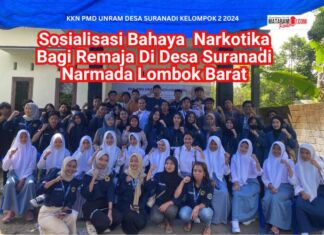 Aksi Nyata KKN PMD UNRAM di Desa Suranadi: Remaja Waspadai Bahaya Narkotika!