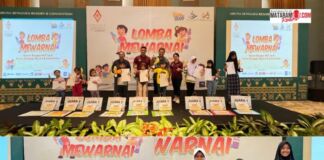 Gelar Lomba Mewarnai, Aruna Senggigi Apresiasi Bakat Seni Anak-anak
