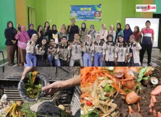 Beginilah Cara Mahasiswa KKN PMD Unram Desa Pengadangan Lotim Perkenalkan Olah Sampah Rumah Tangga Jadi Pupuk Kompos!