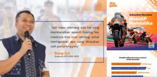 Berkat Diplomasi Bang Zul, NTB Menjadi Tuan Rumah MotoGP: Sebuah Prestasi yang Mendunia