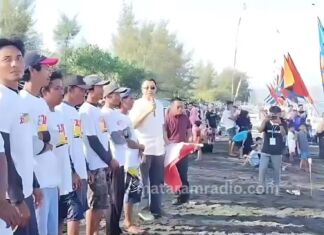 Sebut Lomba Balap Layar Pantai Cemare Lombok Barat Potensial Jadi Ajang Tahunan. Bang Zul Janjikan Ini!